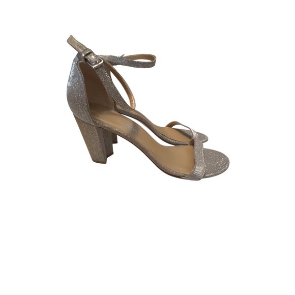 Stuart Weitzman Womens‎ Near Nude Ankle Strap Block Heel Sandals 11.5 - Picture 4 of 7